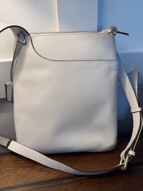RADLEY LONDON Cream Leather Crossbody Bag with Gold Hardware